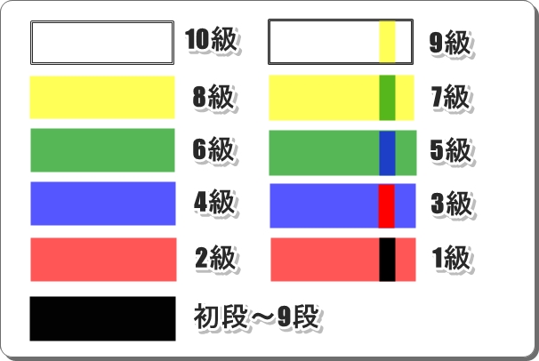 テコンドー 帯 の 色